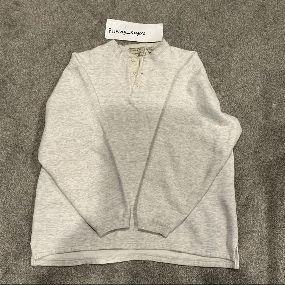 American Eagle Outfitters Vintage Henley,‎ Crewneck Sweatshirt Men’s Size Large